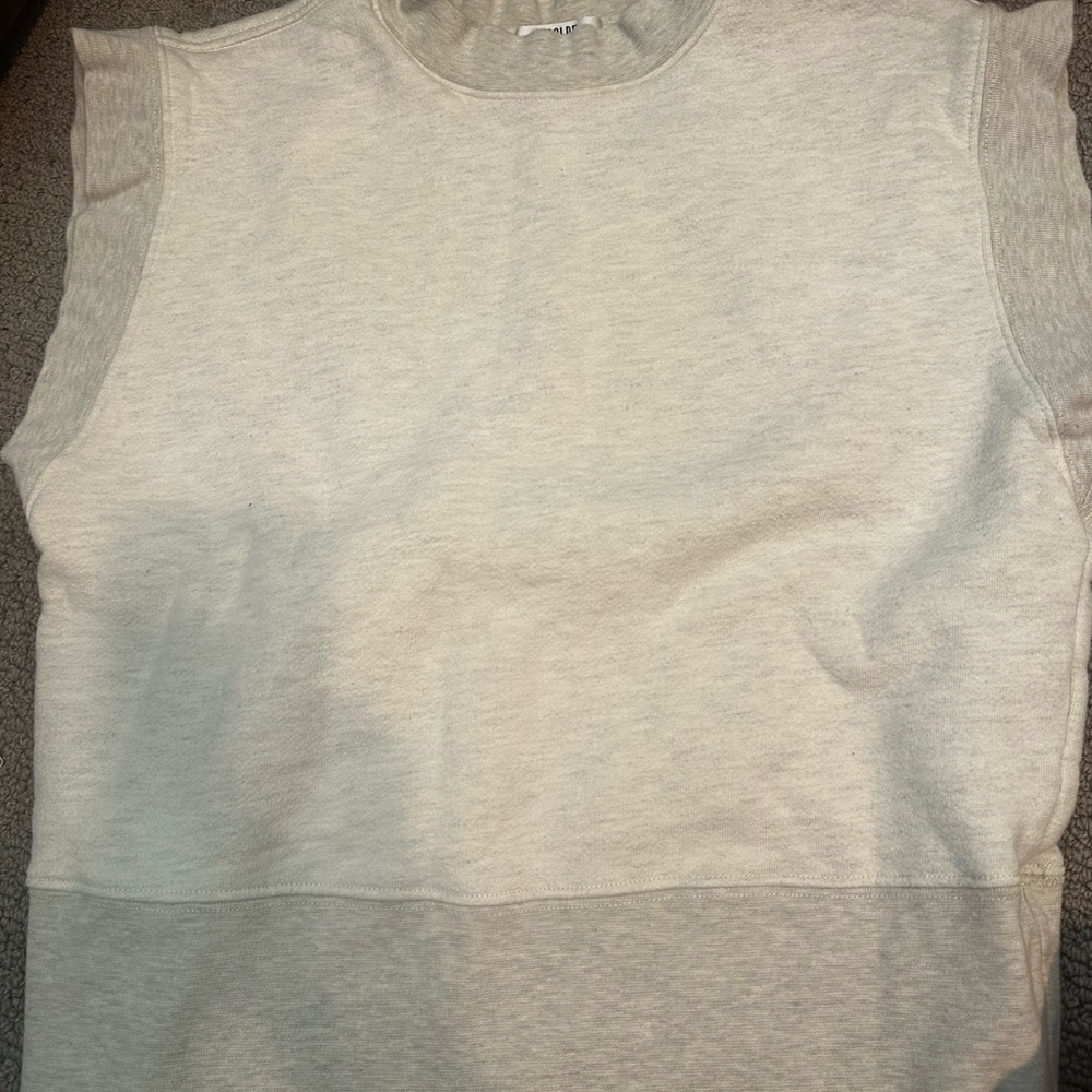 Agolde Gray Sleeveless Sweatshirt